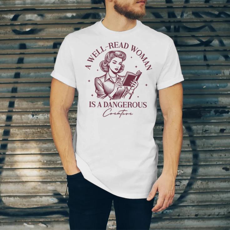 Books A Well-Read Woman Is A Dangerous Creature Women Premium Tri-Blend Unisex Jersey T-Shirt Books A Well-Read Woman Is A Dangerous Creature Women Premium Tri-Blend Unisex Jersey T-Shirt