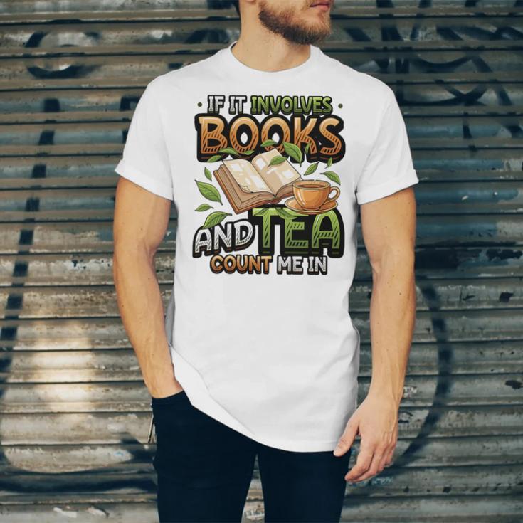 Bookworm If It Involves Books And Tea Lover Reading Premium Tri-Blend Unisex Jersey T-Shirt