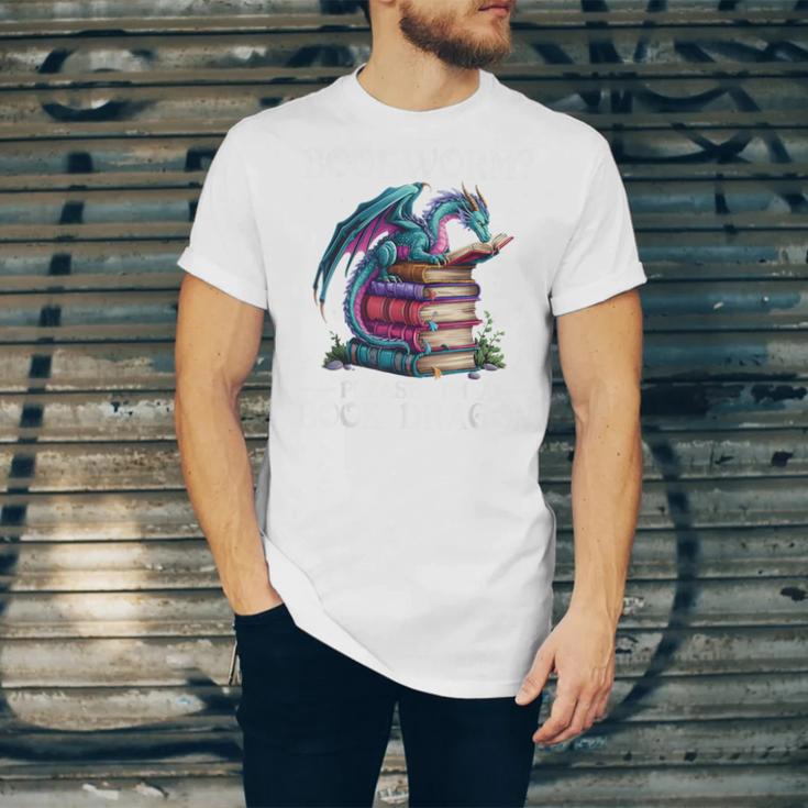 Bookworm Please I'm A Book Dragon Blue Dragon Unisex Jersey T-Shirt