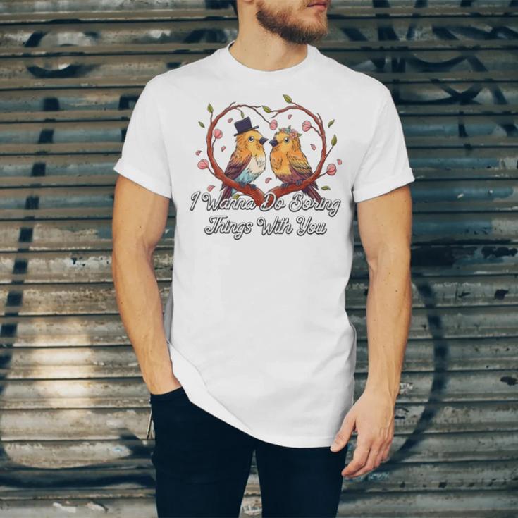Do Boring Things With You Introvert Couples Antisocial Unisex Jersey T-Shirt Do Boring Things With You Introvert Couples Antisocial Unisex Jersey T-Shirt