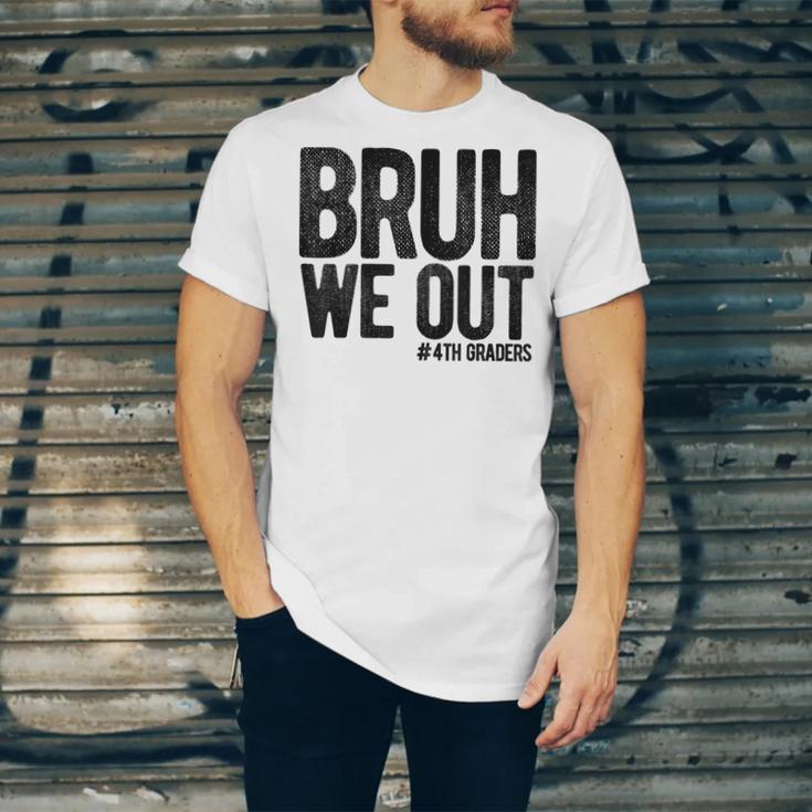 Bruh We Out 4th Graders Fourth Grade Graduation Class 2026 Unisex Jersey T-Shirt