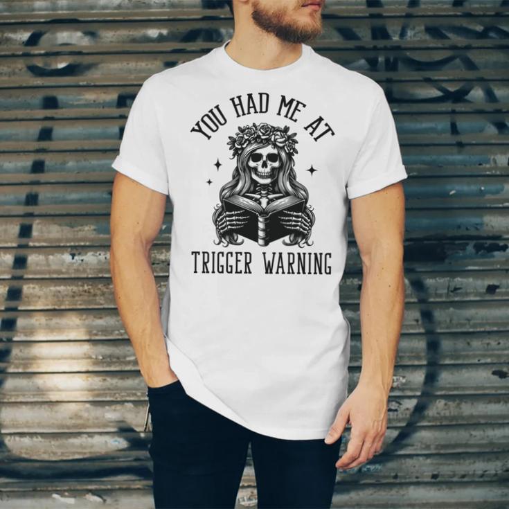 Buy Me Books And Tell Me To STFUATTDLAGG Outfits Spicy Smutty Book Reader You Had Me At Trigger Warning Unisex Jersey T-Shirt Buy Me Books And Tell Me To STFUATTDLAGG Outfits Spicy Smutty Book Reader You Had Me At Trigger Warning Unisex Jersey T-Shirt