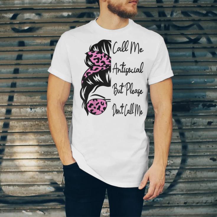 Call Me Antisocial But Please Don't Call Me Introvert Raglan Baseball Tee Unisex Jersey T-Shirt