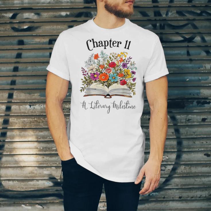 Chapter 11 Years Old 11th Birthday Wildflower Book Lover Unisex Jersey T-Shirt Chapter 11 Years Old 11th Birthday Wildflower Book Lover Unisex Jersey T-Shirt