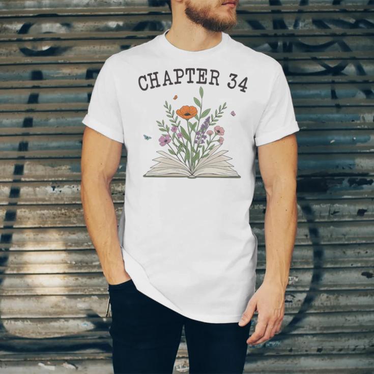 Chapter 34 Book Lovers & Readers 34th Birthday Wildflowers Premium Tri-Blend Unisex Jersey T-Shirt Chapter 34 Book Lovers & Readers 34th Birthday Wildflowers Premium Tri-Blend Unisex Jersey T-Shirt