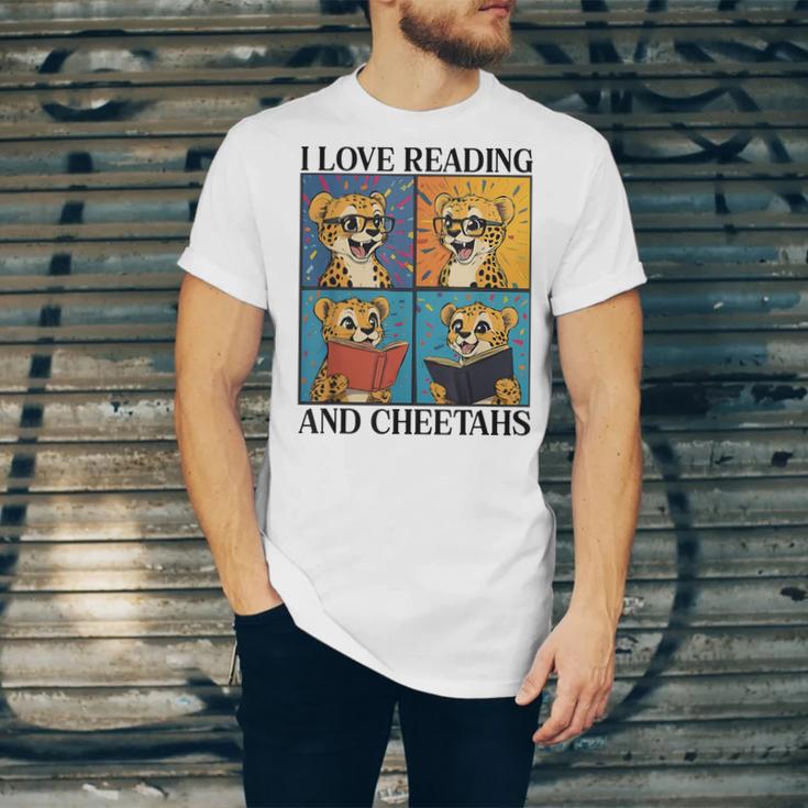 Cheetah Love Reading And Cheetahs Kids Bookworm Unisex Jersey T-Shirt