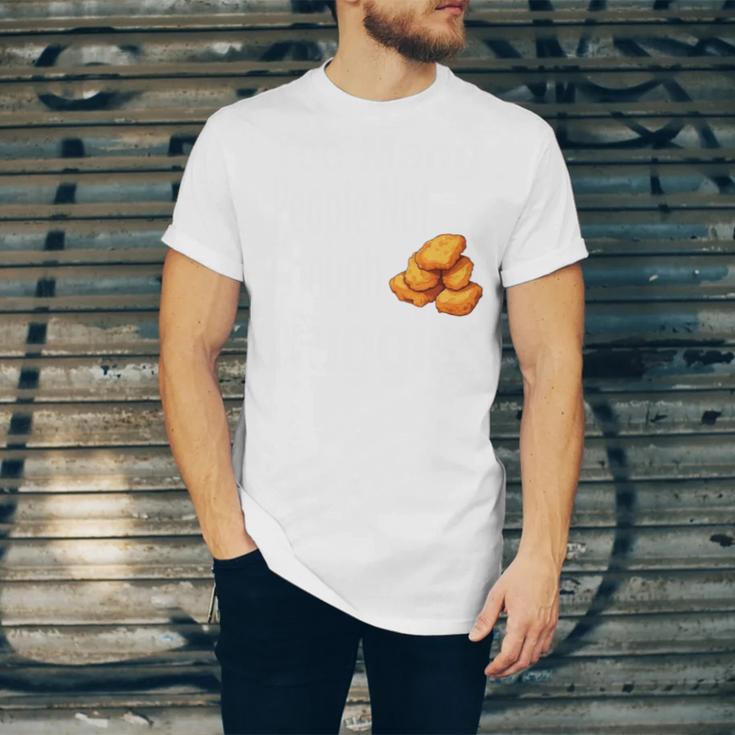 Chicken Nugget Saying Introvert Nuggie Foodie Food Unisex Jersey T-Shirt