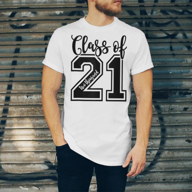 Class Of 2021 Senior 21 Cool Graduation Unisex Jersey T-Shirt