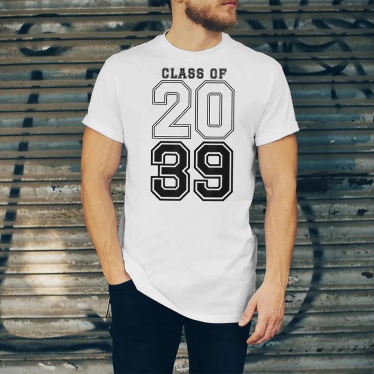 Class Of 2039 Blue Graduation Senior Student Tee Unisex Jersey T-Shirt
