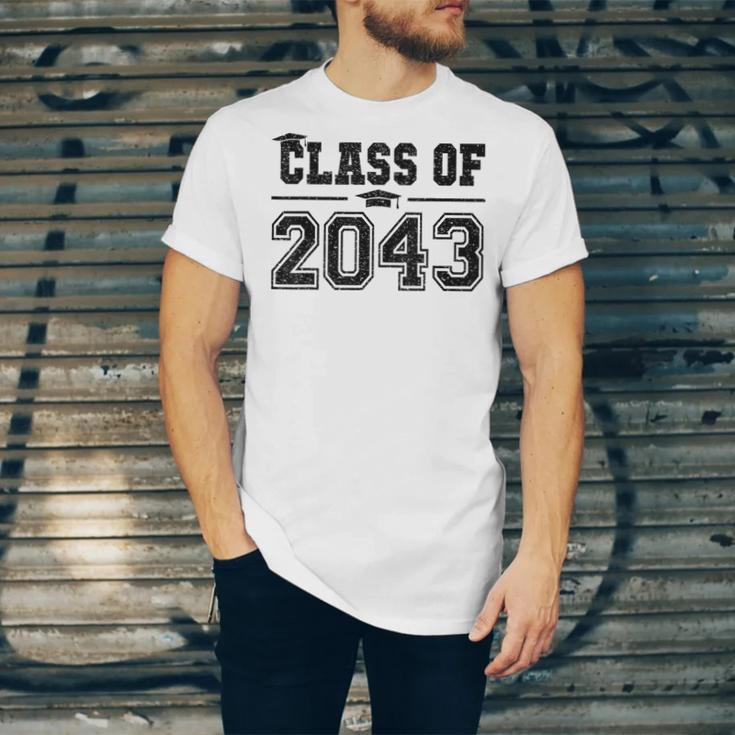 Class Of 2043 Grow With Me Graduation First Day Of School Unisex Jersey T-Shirt