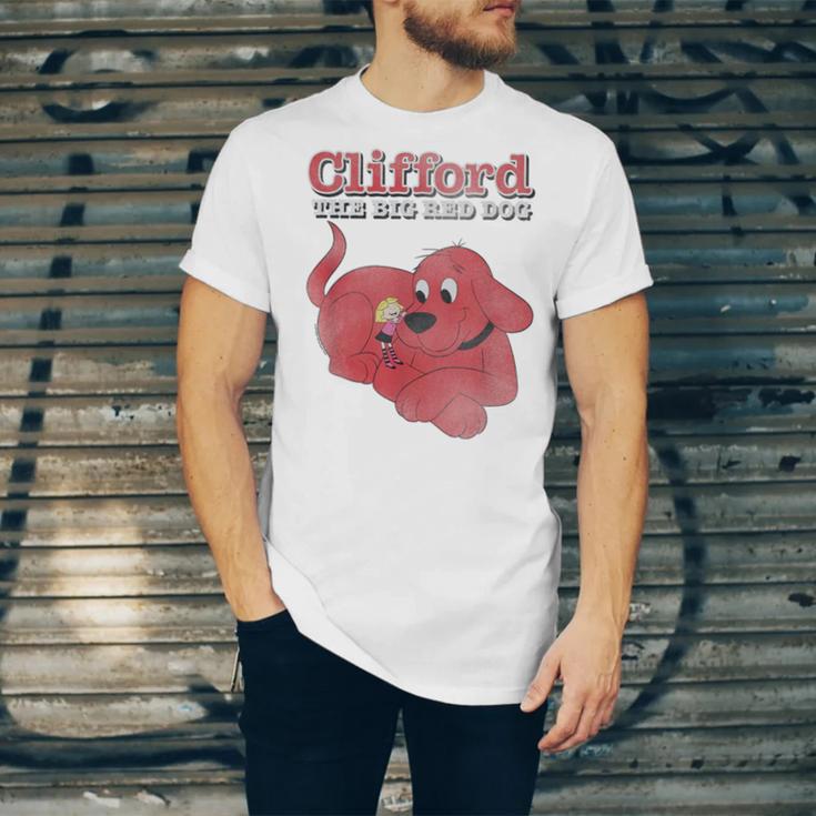 Clifford The Big Red Dog Clifford And Emily Book Cover Unisex Jersey T-Shirt