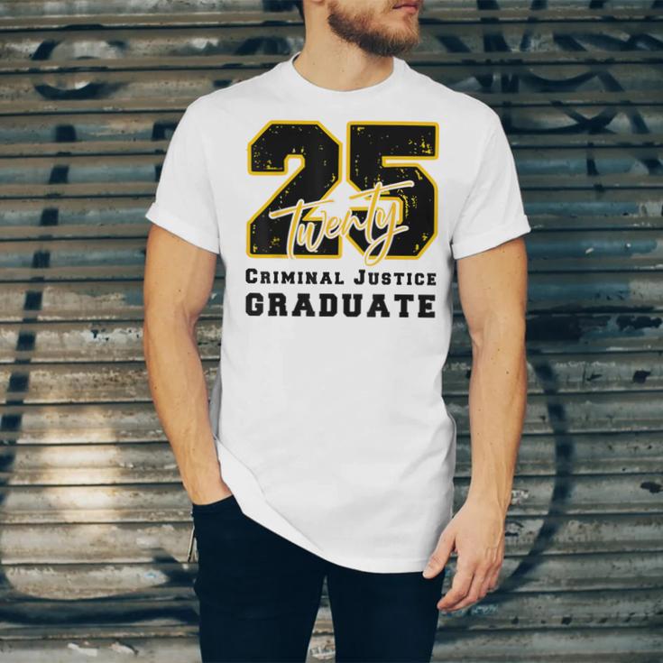 Criminal Justice Graduate Graduated Class Of 2025 Graduation Unisex Jersey T-Shirt