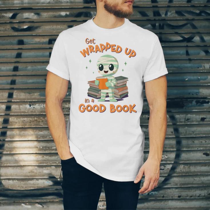 Cute Halloween Teacher Librarian Mummy Reading Books Unisex Jersey T-Shirt Cute Halloween Teacher Librarian Mummy Reading Books Unisex Jersey T-Shirt