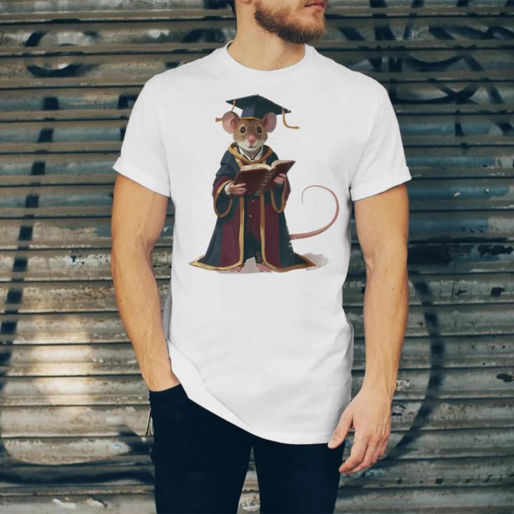 Cute Mouse Reading Book Graduation Unisex Jersey T-Shirt Cute Mouse Reading Book Graduation Unisex Jersey T-Shirt