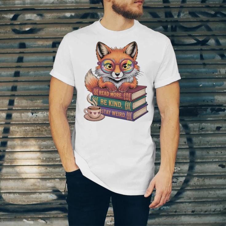 Cute Nerdy Fox Read Books Be Kind Stay Weird Book Club Premium Tri-Blend Unisex Jersey T-Shirt Cute Nerdy Fox Read Books Be Kind Stay Weird Book Club Premium Tri-Blend Unisex Jersey T-Shirt