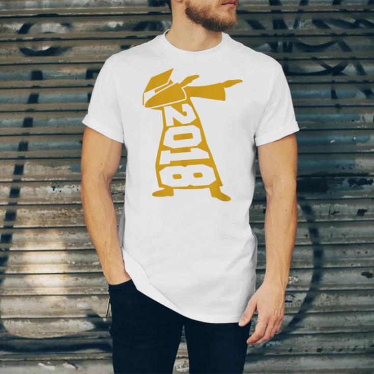 Dabbing Graduation Class Of 2018 T-Shirt School Colors Unisex Jersey T-Shirt