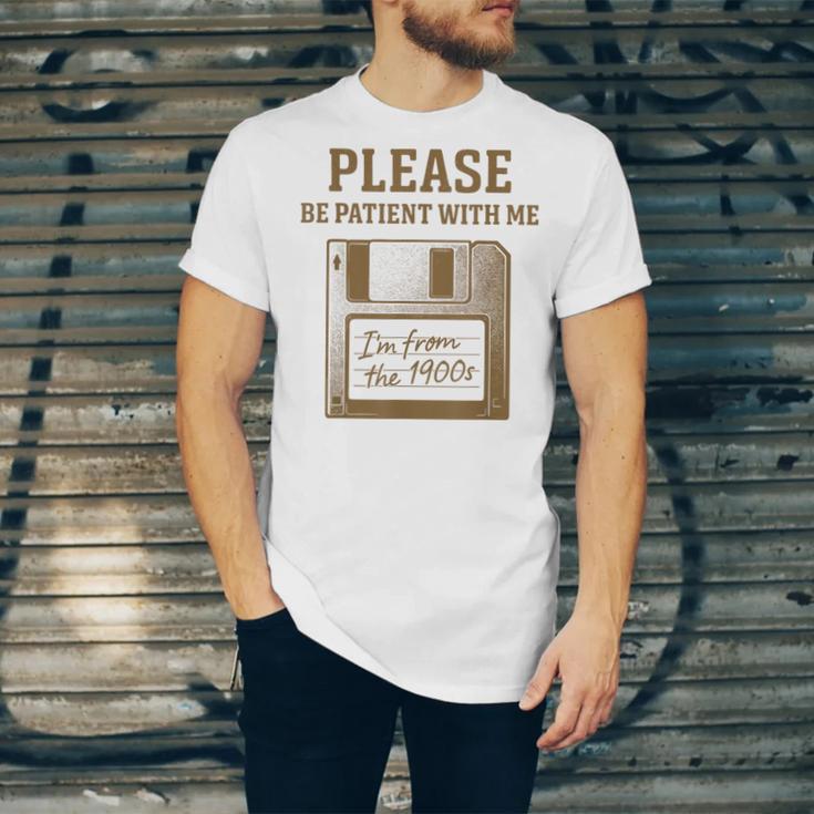Dad Joke I'm From The 1900s Old Floppy Disk Programmer Unisex Jersey T-Shirt Dad Joke I'm From The 1900s Old Floppy Disk Programmer Unisex Jersey T-Shirt
