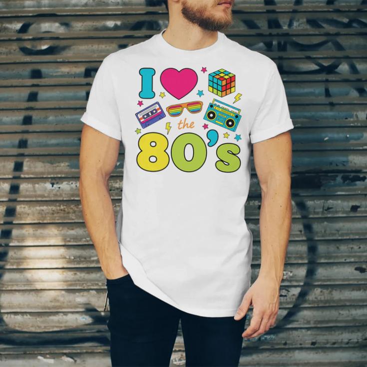 Dad I Love The 80's Retro 80s Nostalgia For Dad Premium Tri-Blend Unisex Jersey T-Shirt