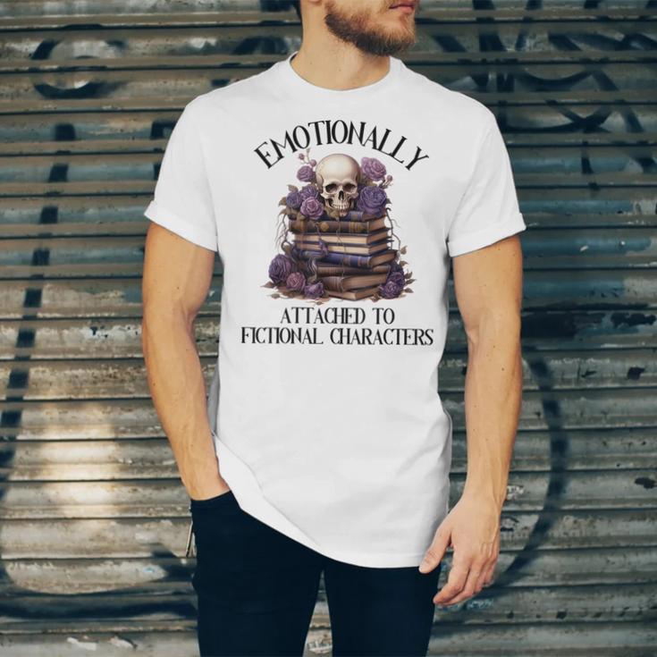 Dark Romance Book Emotionally Attached Fictional Characters Unisex Jersey T-Shirt Dark Romance Book Emotionally Attached Fictional Characters Unisex Jersey T-Shirt