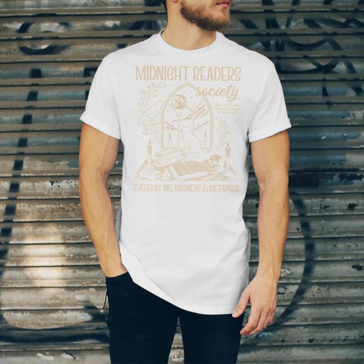 Dark Romance Book Lover Midnight Reading Readers Society Unisex Jersey T-Shirt
