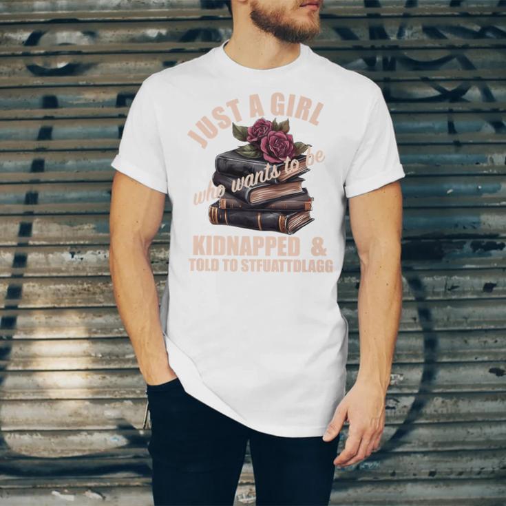Dark Romance Women Told To STFUATTDLAGG Smutt Book Merch Premium Unisex Jersey T-Shirt