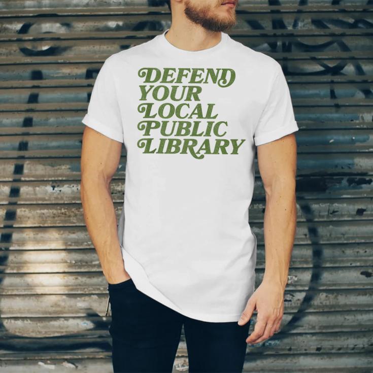 Defend Your Local Public Library For Book Lovers Unisex Jersey T-Shirt