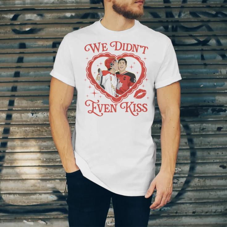 We Didn't Even Kiss Hockey Romance Book Unisex Jersey T-Shirt We Didn't Even Kiss Hockey Romance Book Unisex Jersey T-Shirt