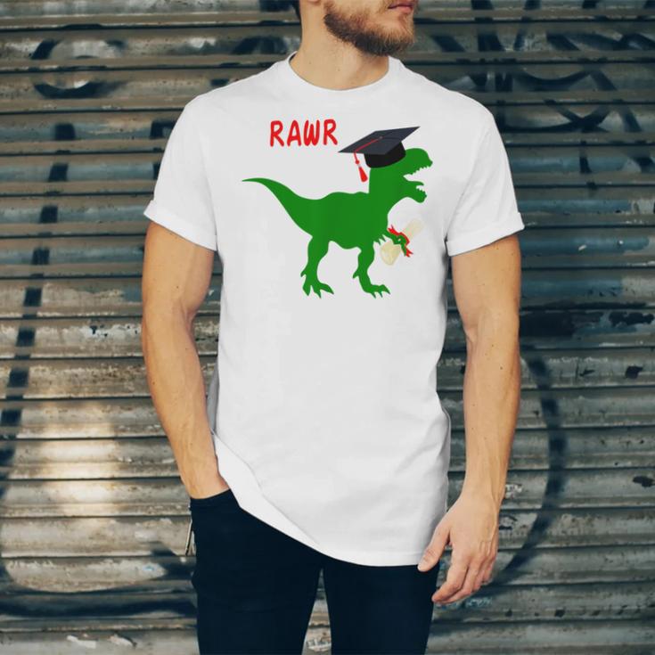 Dinosaur Rawr Diploma Graduate Graduation Unisex Jersey T-Shirt