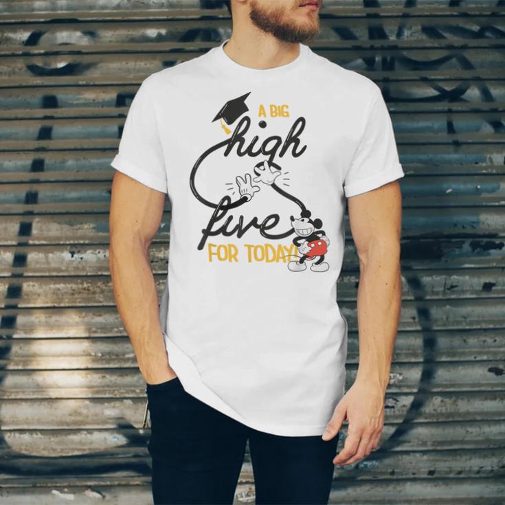 Disney Mickey Mouse A Big High Five For Today Graduation Unisex Jersey T-Shirt