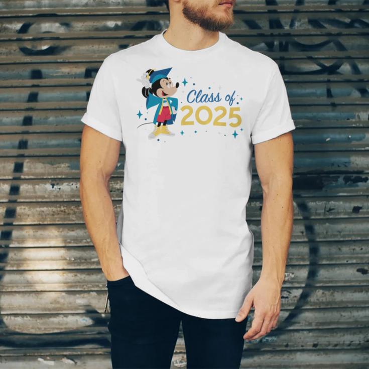 Disney Mickey Mouse Cap & Gown '25 Graduation Class Of 2025 Premium Tri-Blend Unisex Jersey T-Shirt