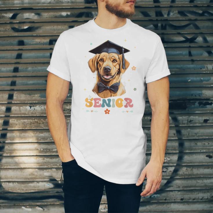 Dog Class Of 2024 Graduation Senior 2024 Men Women Girls Kids Unisex Jersey T-Shirt
