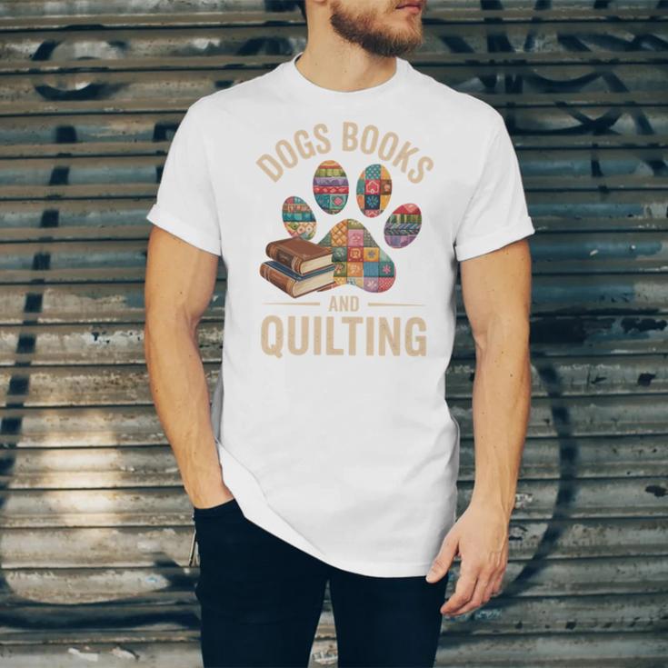 Dogs Books And Quilting Unisex Jersey T-Shirt