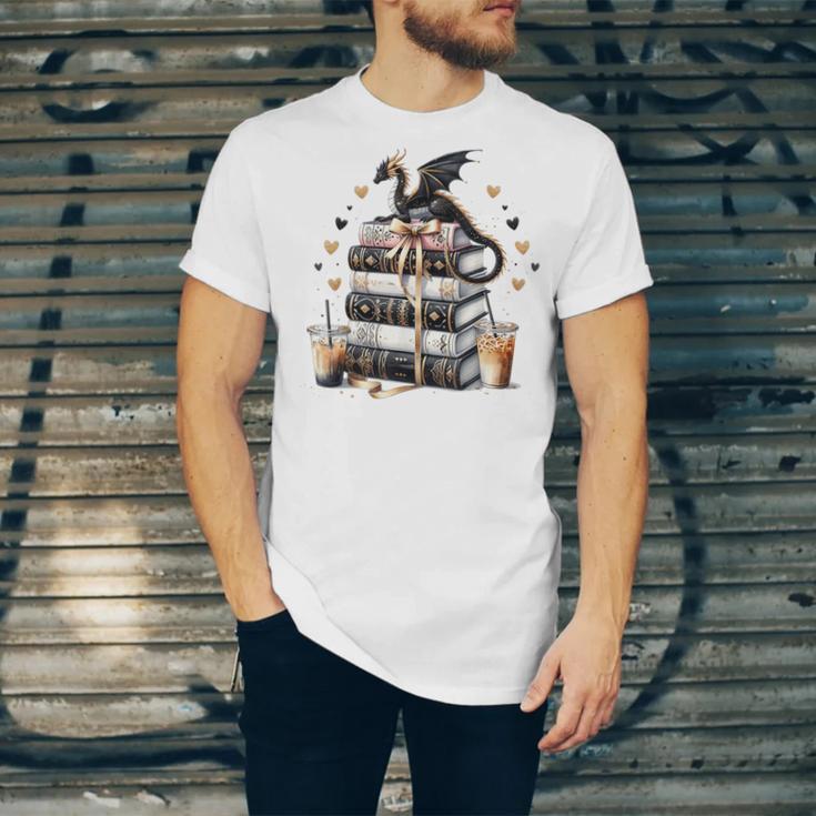Dragon Hoard Of Books Reading Lover Cute Art Unisex Jersey T-Shirt Dragon Hoard Of Books Reading Lover Cute Art Unisex Jersey T-Shirt