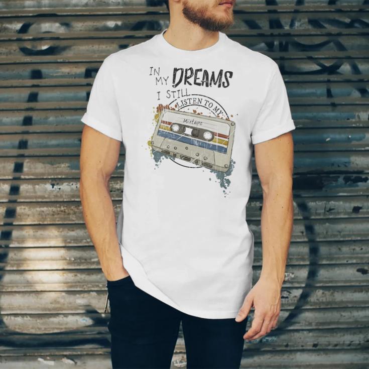 Dreams Of Music Mixtapes Retro Cassette Lifestyle Nostalgia Premium Tri-Blend Unisex Jersey T-Shirt