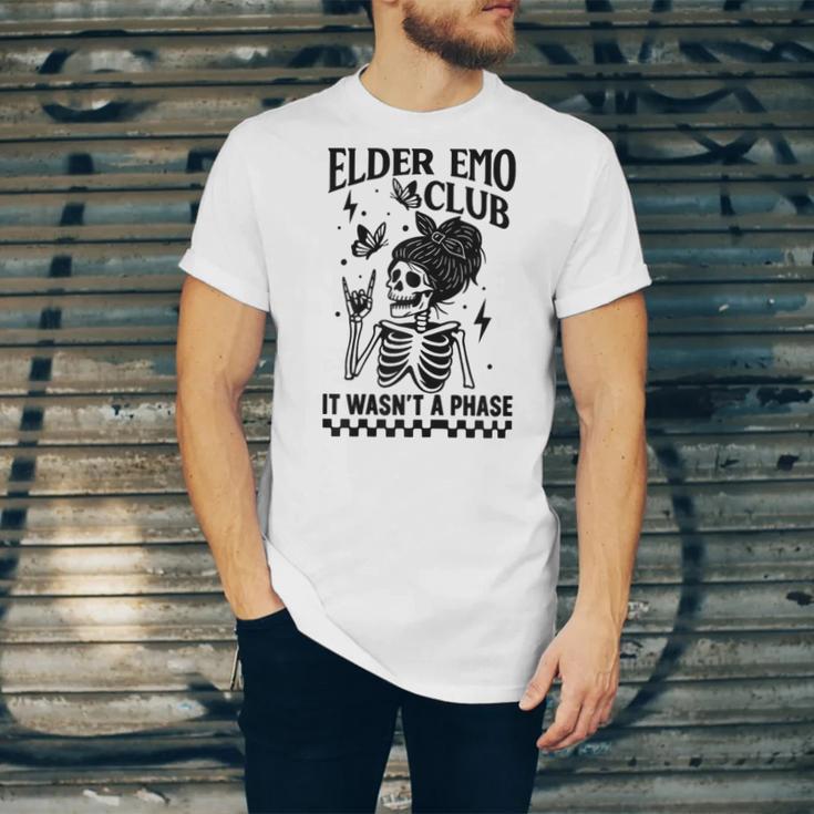 Elder Emo Club Skeleton Nostalgia It Wasn't a Phase Mom Unisex Jersey T-Shirt Elder Emo Club Skeleton Nostalgia It Wasn't a Phase Mom Unisex Jersey T-Shirt