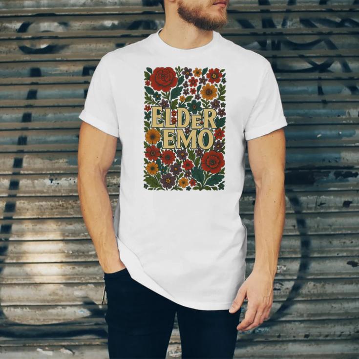 Elder Emo Floral Gothic Vintage Nostalgia Premium Tri-Blend Unisex Jersey T-Shirt Elder Emo Floral Gothic Vintage Nostalgia Premium Tri-Blend Unisex Jersey T-Shirt