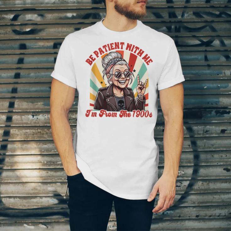 Elder Emo Grandma Nana Be Patient With Me I'm From The 1900s Unisex Jersey T-Shirt