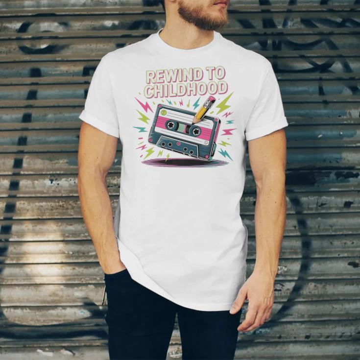 Elder Millennials Embracing 90s Rewind Nostalgia Vibes Premium Unisex Jersey T-Shirt