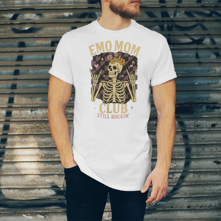 Emo Mom Club Still Rockin Skeleton Nostalgia Women Mother Unisex Jersey T-Shirt