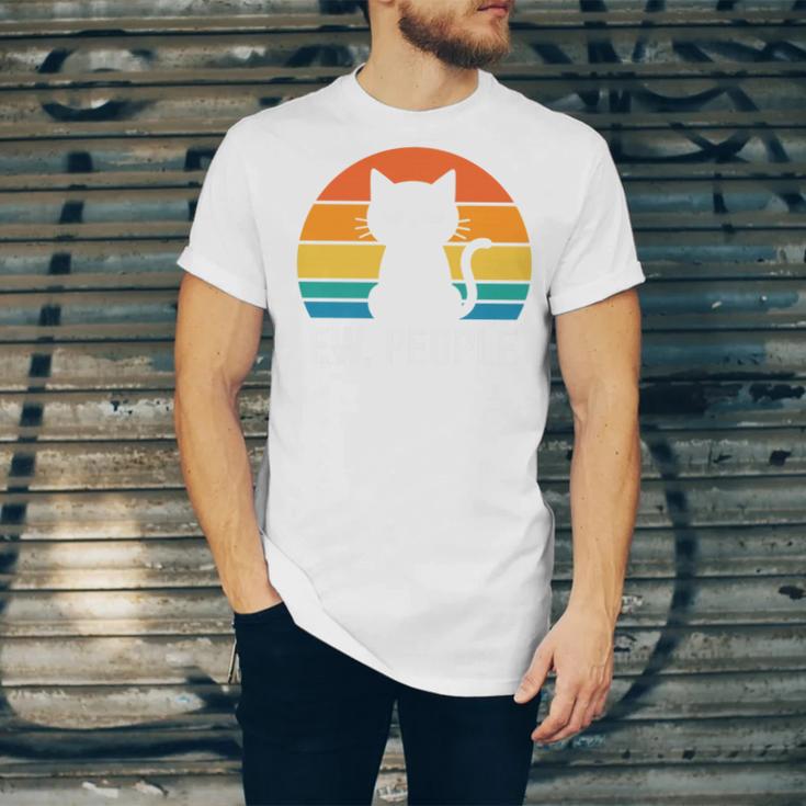 Ew People Cat Anti Social Introvert Premium Tri-Blend Unisex Jersey T-Shirt