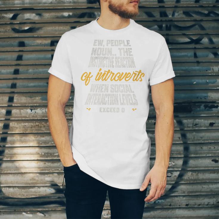 Ew People Definition Introvert Quote Anti Social Vibes Premium Tri-Blend Unisex Jersey T-Shirt