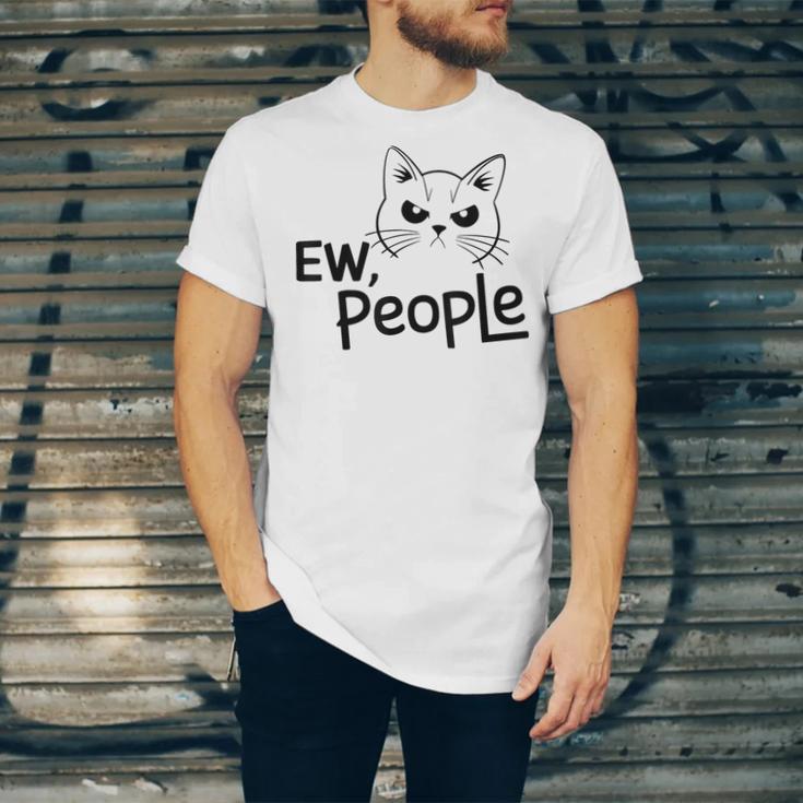 Ew People Introverts Stay Home Socially Awkward Unisex Jersey T-Shirt