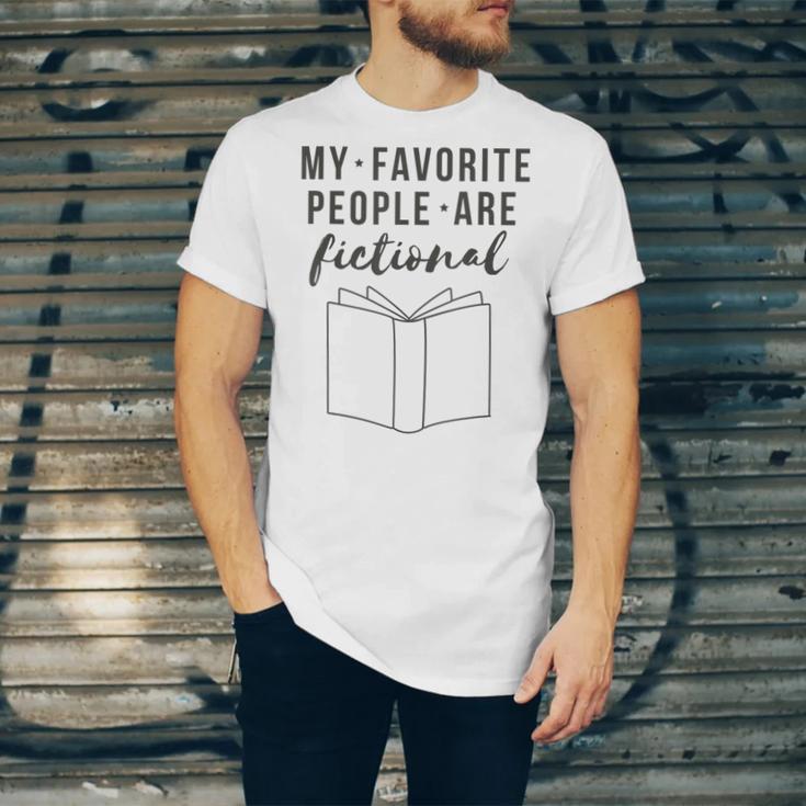 My Favorite People Are Fictional Book Reader Lover Unisex Jersey T-Shirt