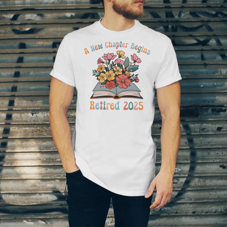 Floral Book Officially Retired 2025 A New Chapter Begins Unisex Jersey T-Shirt
