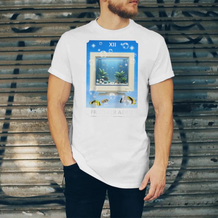 Frutiger Aero Aesthetic Tech Computer Aquarium Tarot Card Raglan Baseball Tee Unisex Jersey T-Shirt Frutiger Aero Aesthetic Tech Computer Aquarium Tarot Card Raglan Baseball Tee Unisex Jersey T-Shirt