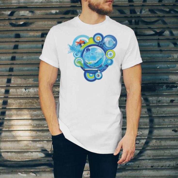 Frutiger Aero Metro Abstract Maximalism 2000s Nostalgia Premium Tri-Blend Unisex Jersey T-Shirt