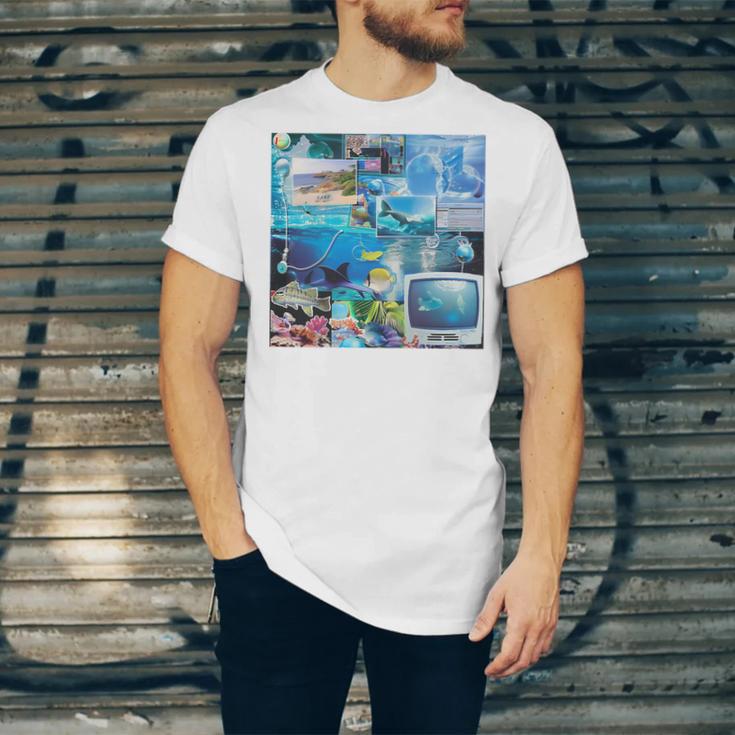 Frutiger Aero Retro Vibes Premium Tri-Blend Unisex Jersey T-Shirt