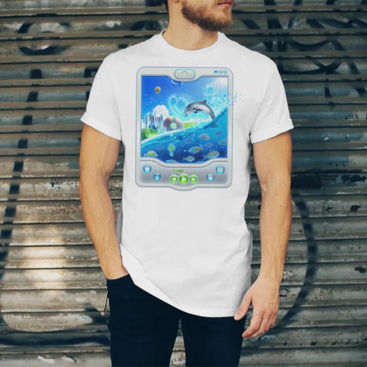Frutiger Aero Skeuomorphism User Interface Nostalgia Premium Tri-Blend Unisex Jersey T-Shirt