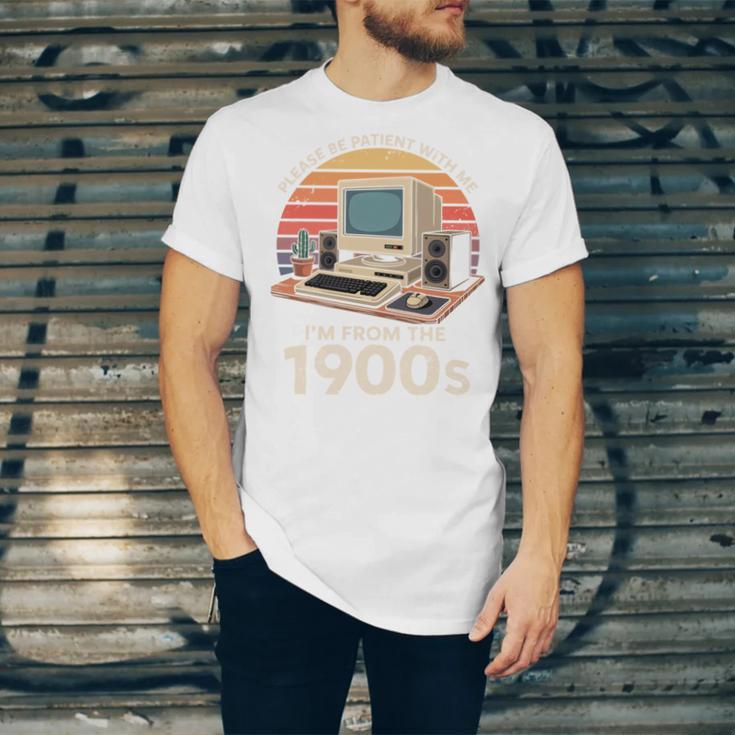 Geek Please Be Patient I'm From The 1900s Retro Computer PC Unisex Jersey T-Shirt Geek Please Be Patient I'm From The 1900s Retro Computer PC Unisex Jersey T-Shirt