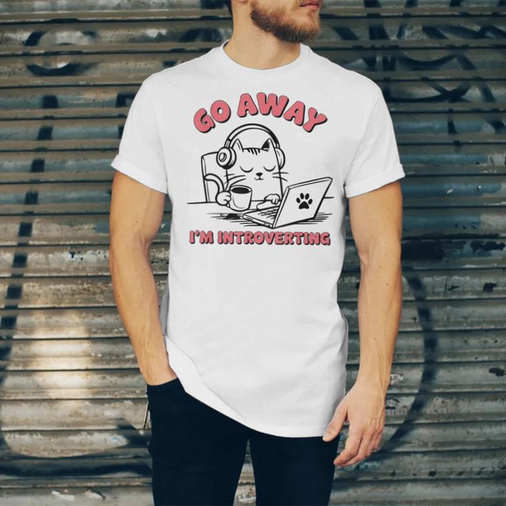Go Away I´m Introverting Stay Home Socially Awkward Unisex Jersey T-Shirt Go Away I´m Introverting Stay Home Socially Awkward Unisex Jersey T-Shirt